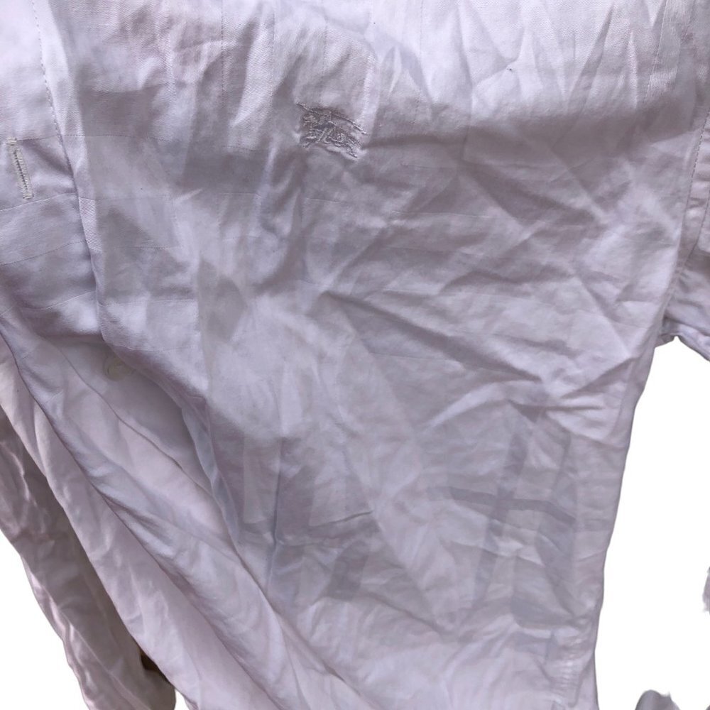 VINTAGE Burberry Shirt Large White - Picture 10 of 10